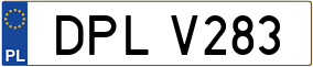 Trailer License Plate